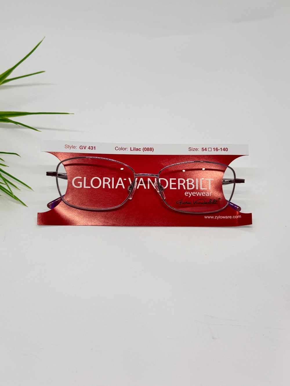 Gloria Vanderbilt GV 431 Lilac Metal Eyeglass Frames/Size 54-16-140/NWT